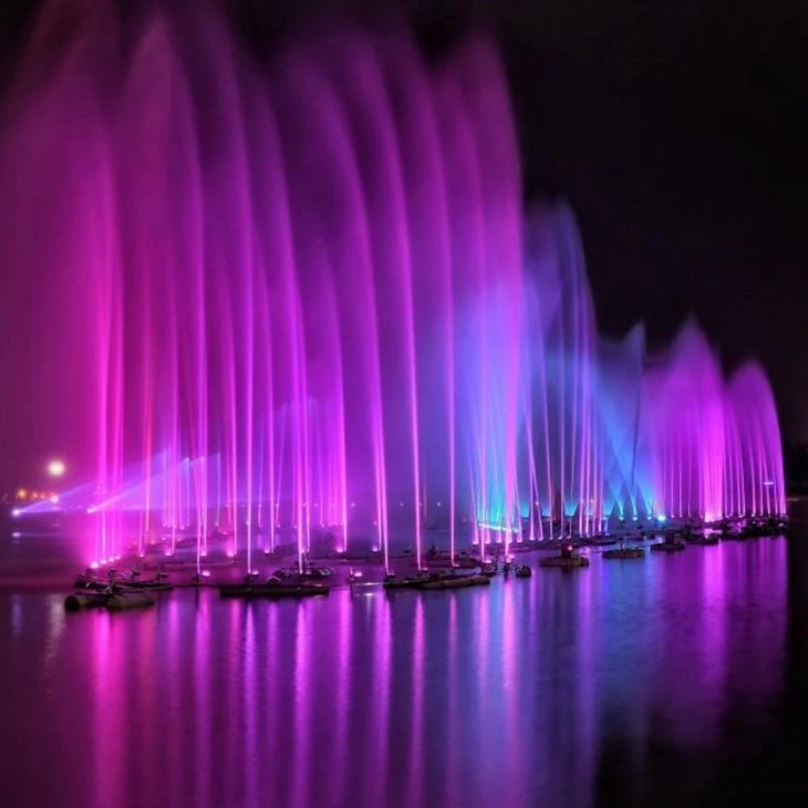 Pneumatic Fountain With Flame Effect factory