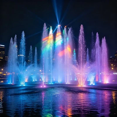 Artificial Lake Lifting Floating Fountain
