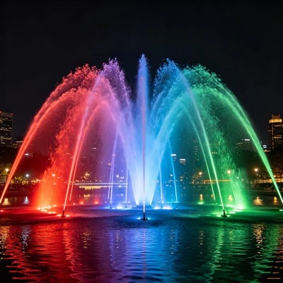 Large Scale Music Fountain