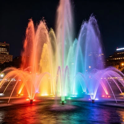 Square Dry Fountain